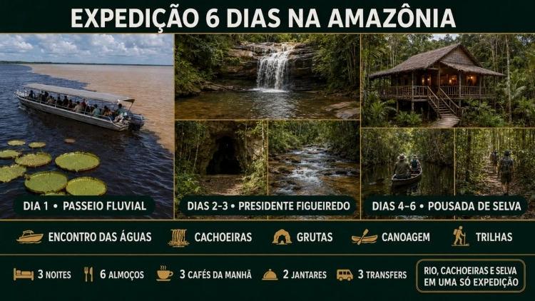 Expedi&ccedil;&atilde;o de 6 Dias na Amaz&ocirc;nia